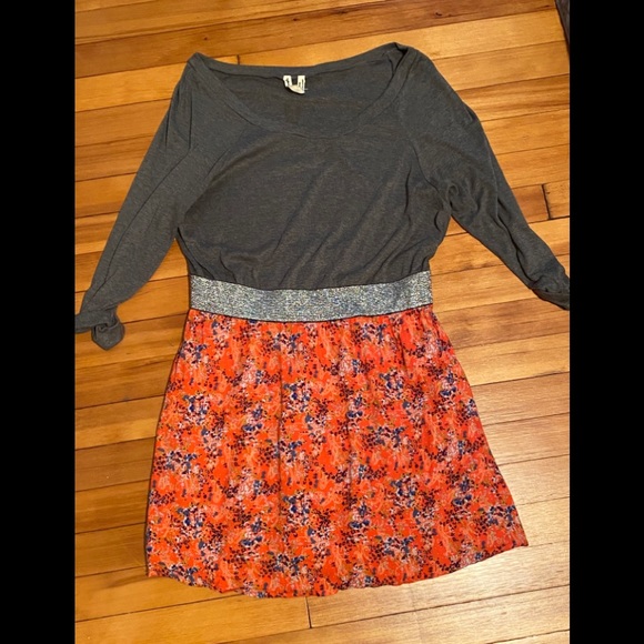 Free People orange and gray Dress M - Picture 3 of 6